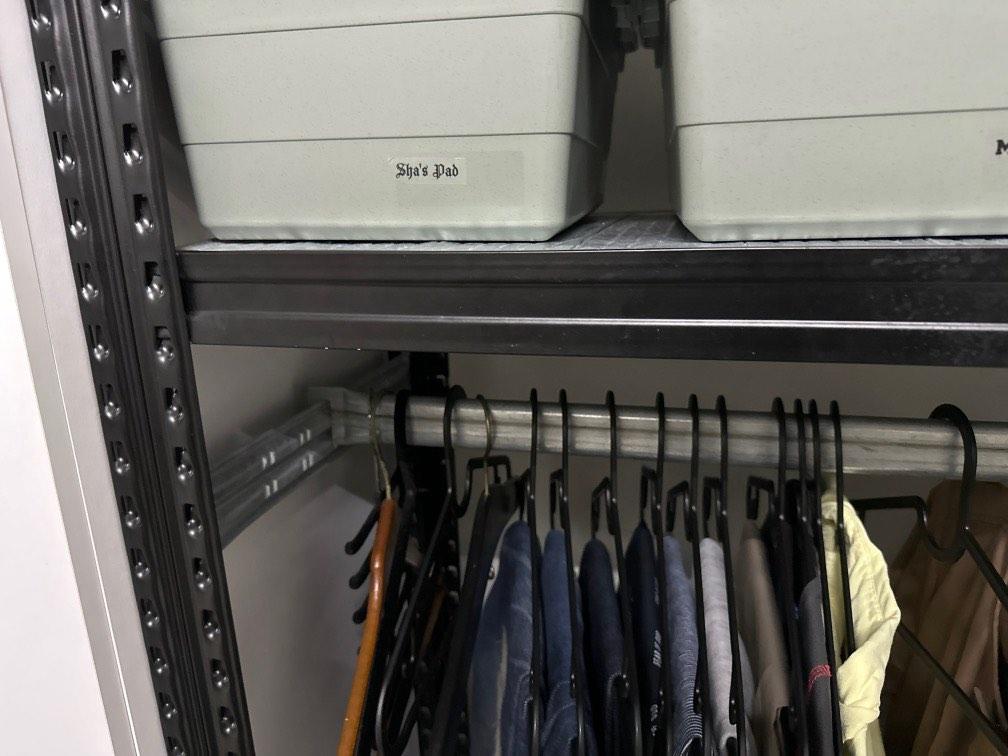 Galvanised steel industrial boltless wardrobe, Furniture & Home Living, Furniture, Shelves