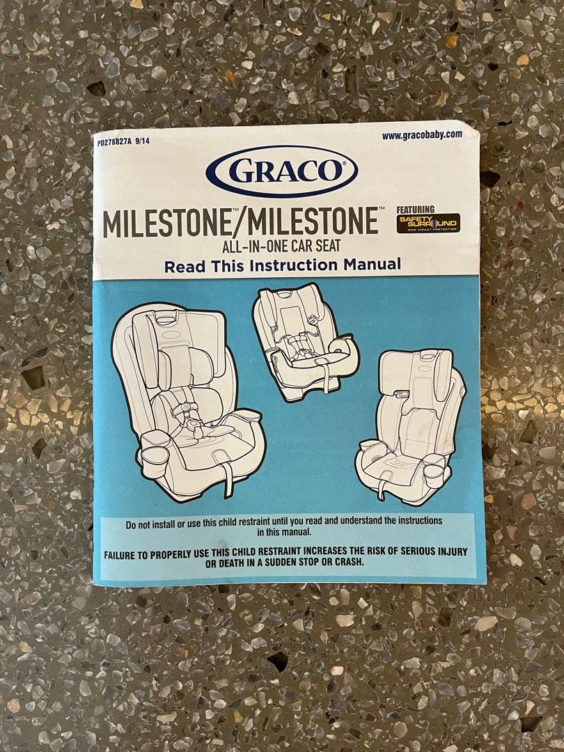 Graco Milestone car seat, Babies & Kids, Going Out, Car Seats on Carousell