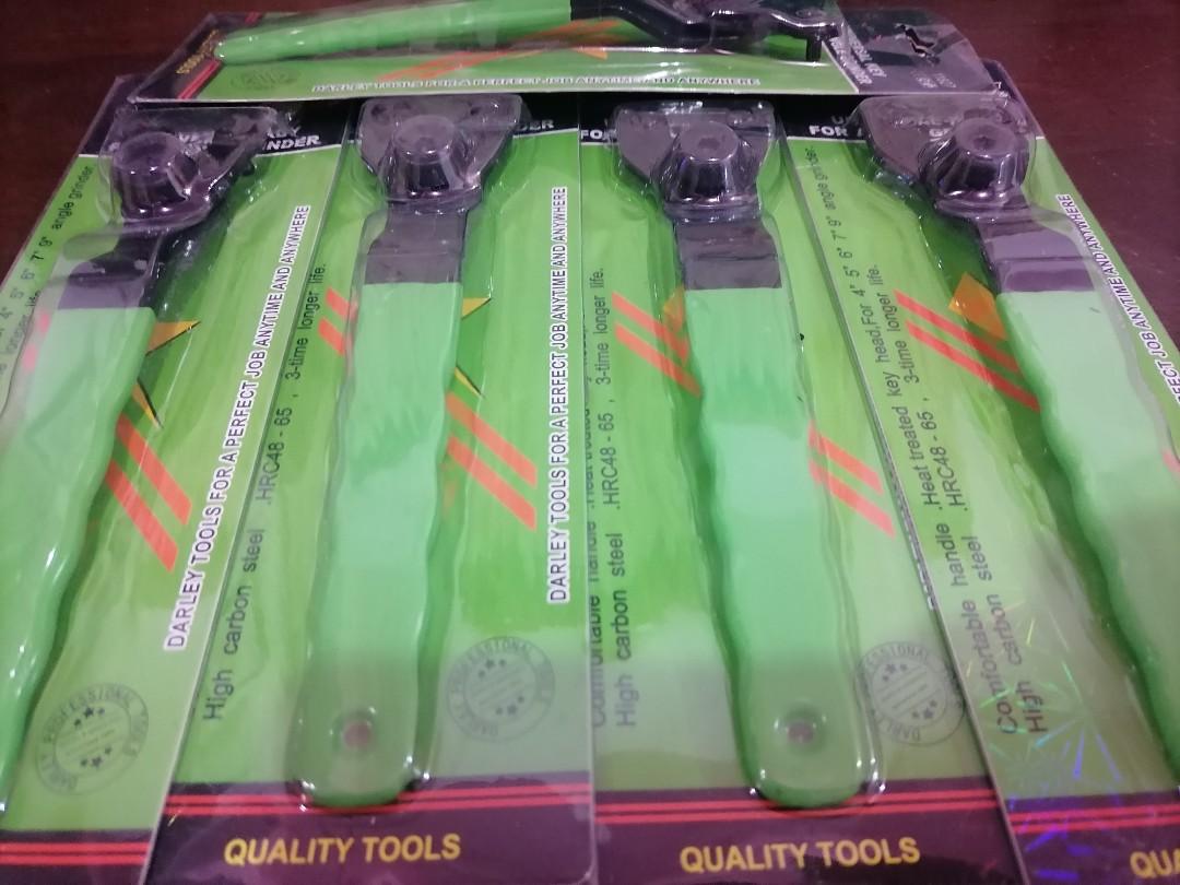 Grinder universal wrench (Category: Construction Tools & Equipment) located in Cainta. Submitted by apolloeleven33 (Listing ID 1188314225, Image 1). Description: Adjustable Angle Grinder Key wrench Power Tool Accessories 100% brand new and high quality. - Adjustable angle design, maximizing adapt to different machines - Rotation of the nut can adjust the size, can adjust the distance 8-50mm. - Thick steel material, make it durable. - Ideal for di