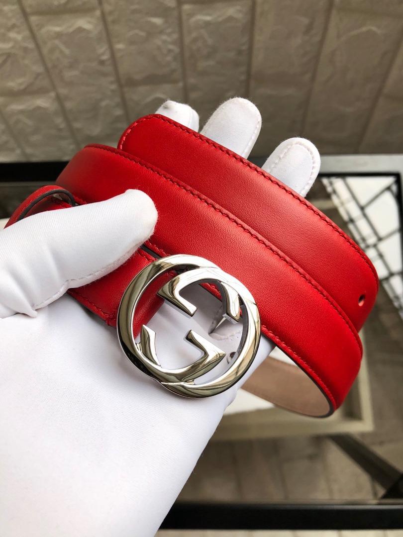 Red womens gucci discount belt