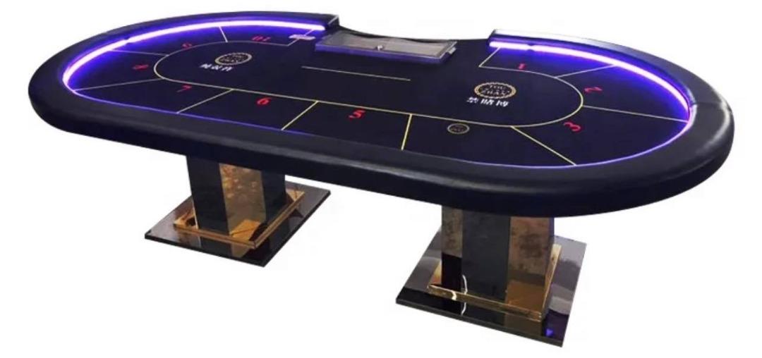 Heavy Duty Poker Table/ Poker table with LED lights (Category: Billiards and Bowling) located in San Pablo. Submitted by dreams.pro_official2025 (Listing ID 1188235903, Image 1). Description: New Arrival Poker table with LED lights for interested buyer direct message me at viber / globe 09053734220 look for vanessa .
