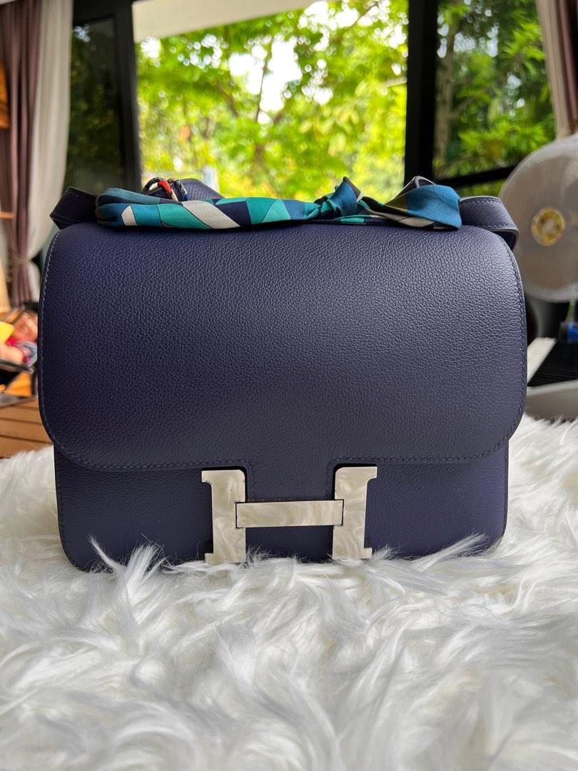 🔥BNIB HERMESS CONSTANCE 24 BLUE IRIS OSTRICH, Luxury, Bags & Wallets on  Carousell