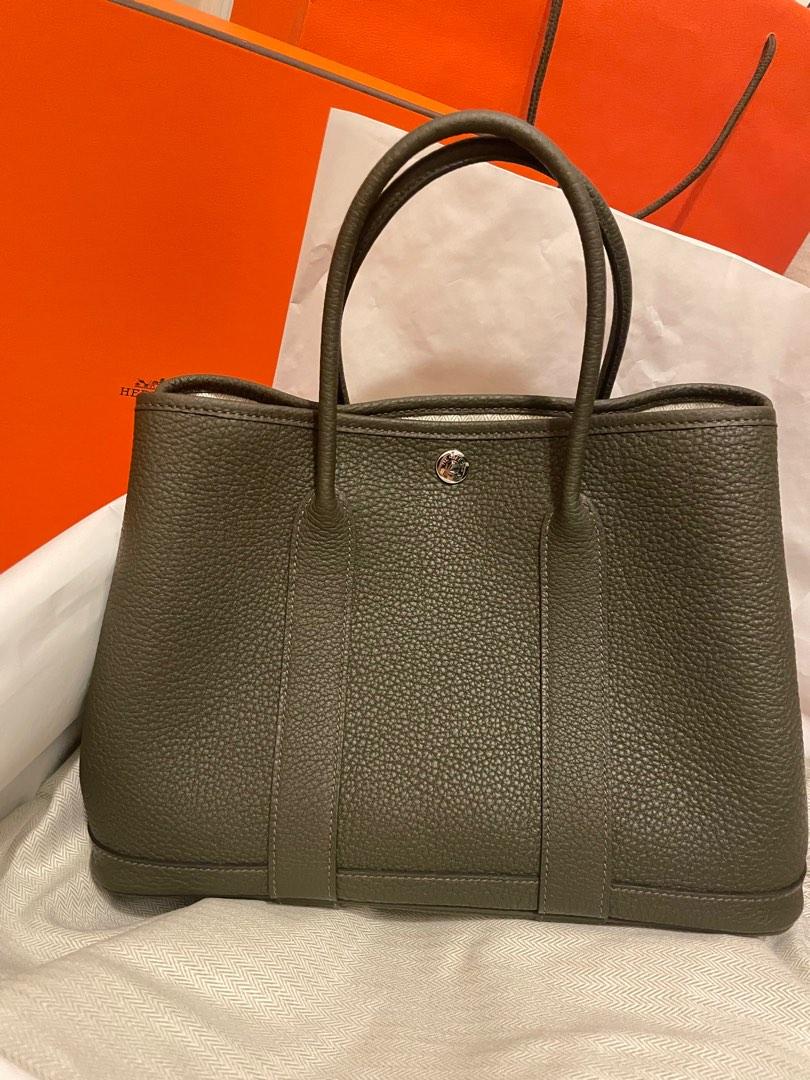 Hermes Garden Party 30 Vert Bronze Carousell