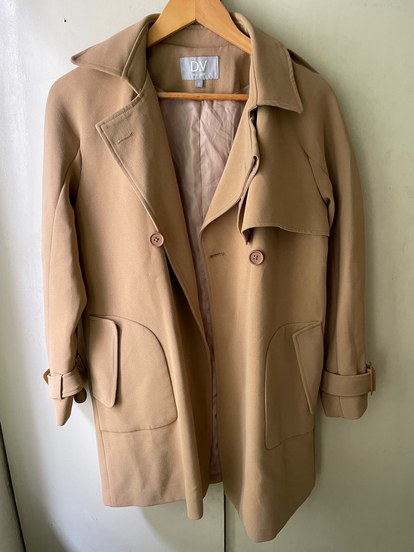 High Quality Trench Coat Khaki, Women’s Fashion, Coats, Jackets and
