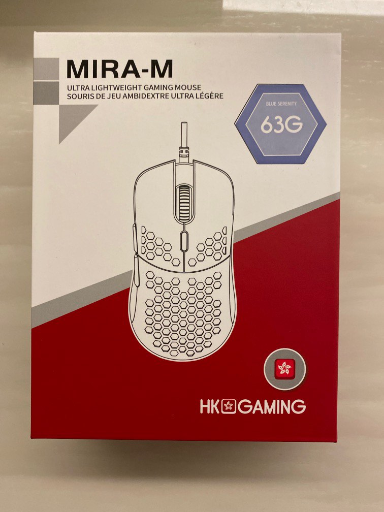 Hk gaming Mira m wired gaming mouse 63g, Computers & Tech, Parts