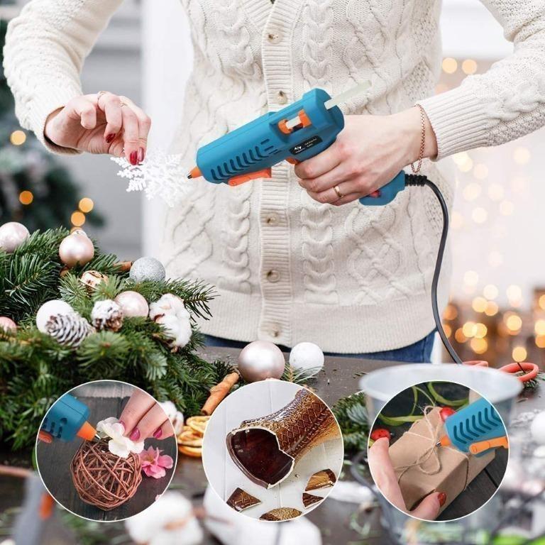 Hot Glue Gun 50W Tilswall Mini Melt Gun Electric Heats Up Quickly with