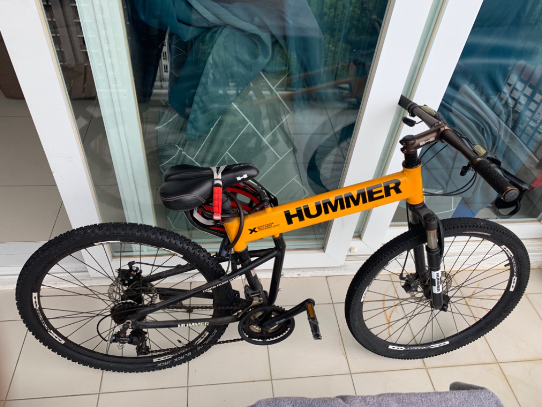 Hummer mountain cheap bike yellow