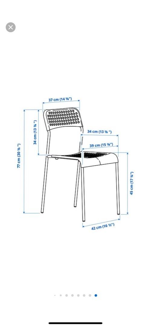 IKEA ADDE CHAIR, Furniture & Home Living, Furniture, Chairs on Carousell