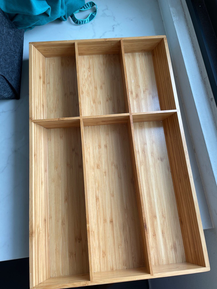 IKEA bamboo cutlery organiser, Furniture & Home Living, Kitchenware