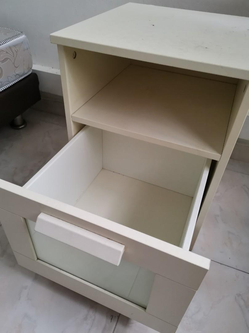 IKEA Brimnes Bedside Table, Furniture & Home Living, Furniture, Shelves