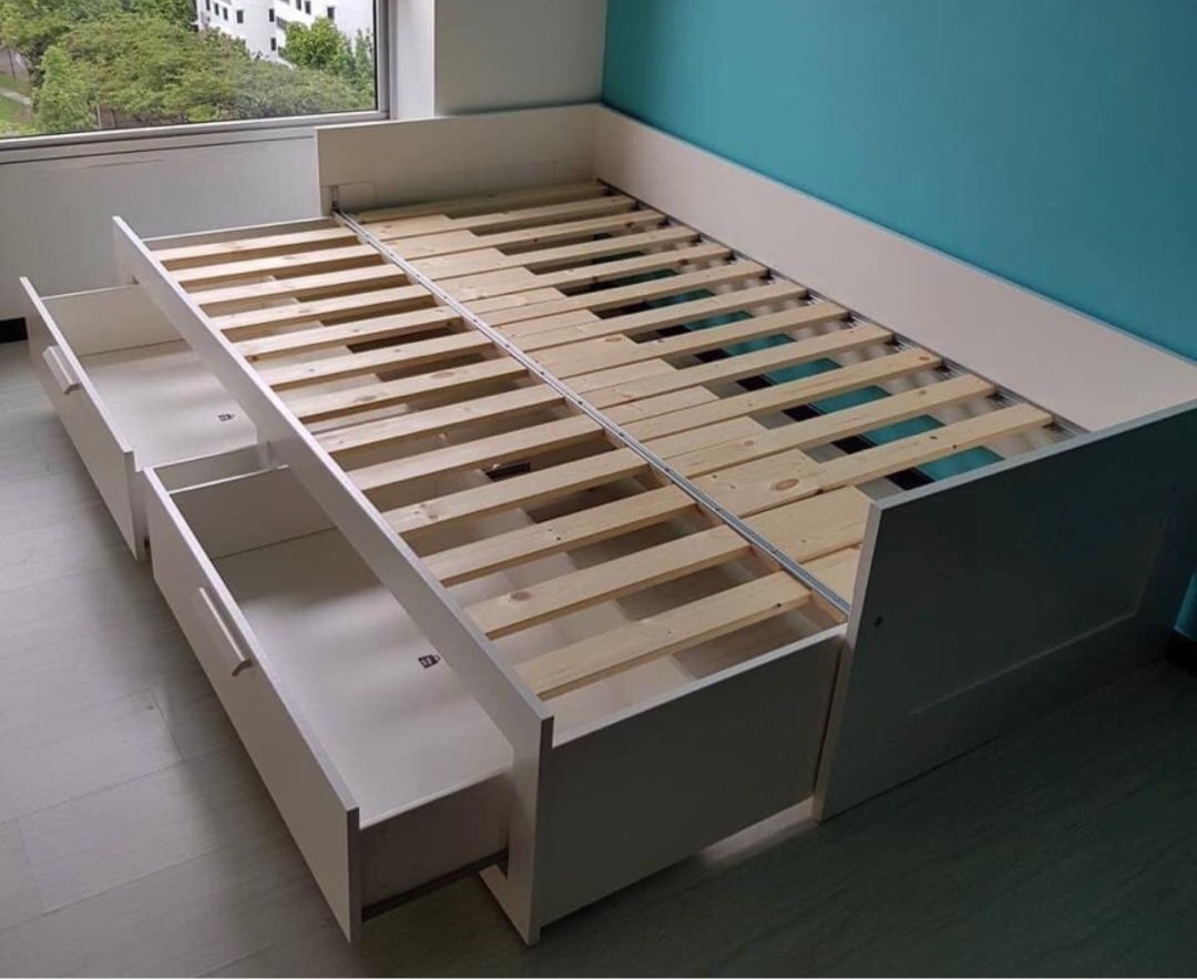 Ikea BRIMNES pull out bed to let go!, Furniture & Home Living