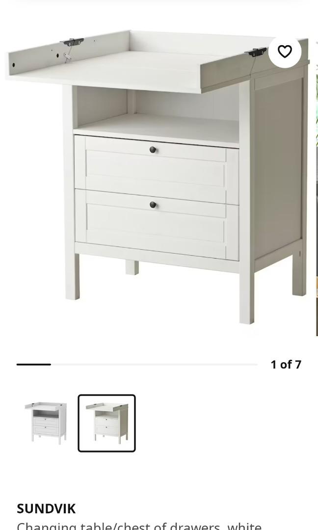 Ikea changing table/chest of drawers, Babies & Kids, Baby Nursery