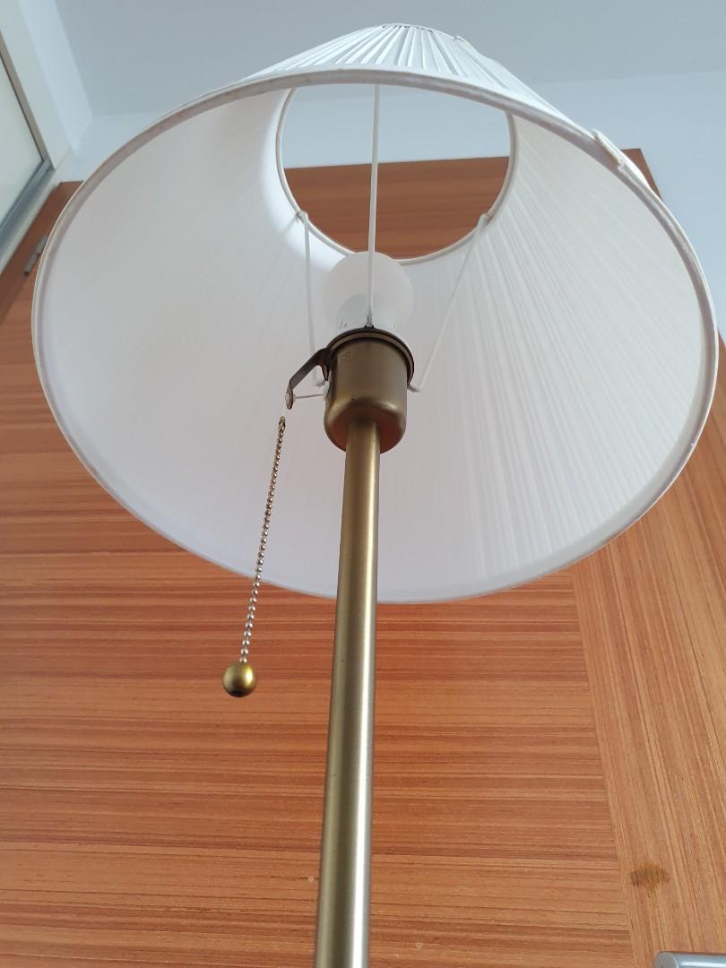 Ikea ARSTID Floor Lamp with bulb and 3 pin plug (OP 100), Furniture