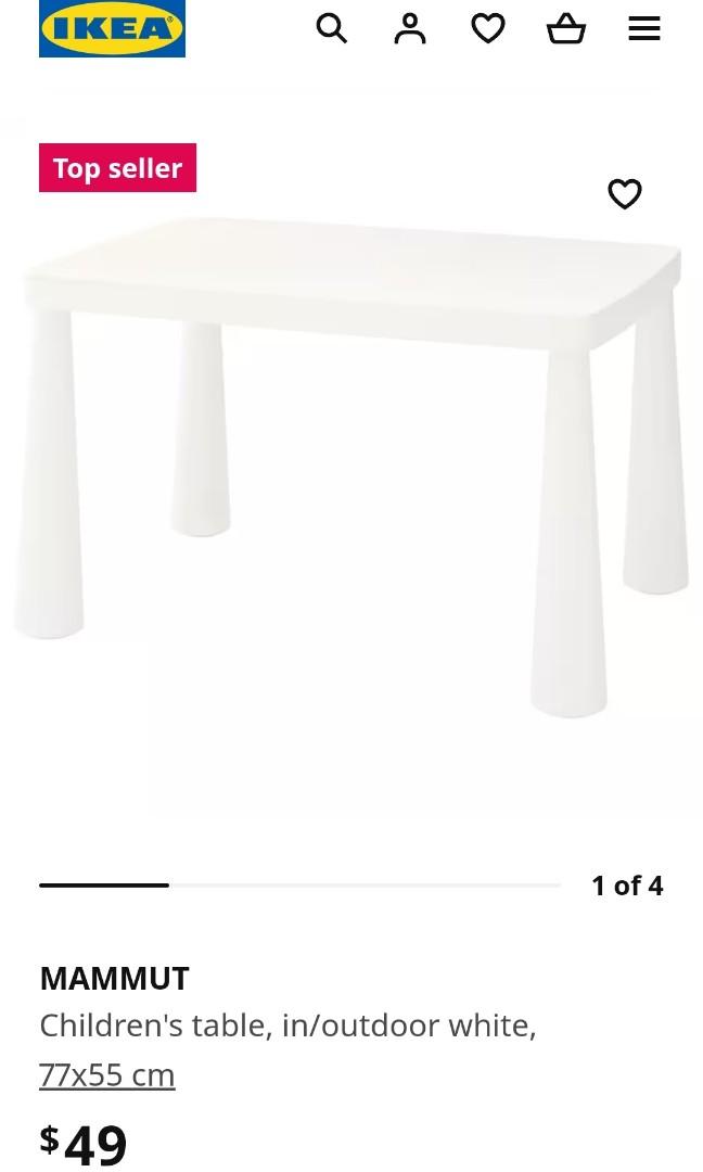 IKEA Mammut Kids Table and 2 Chairs, Babies & Kids, Baby Nursery & Kids Furniture, Kids' Tables
