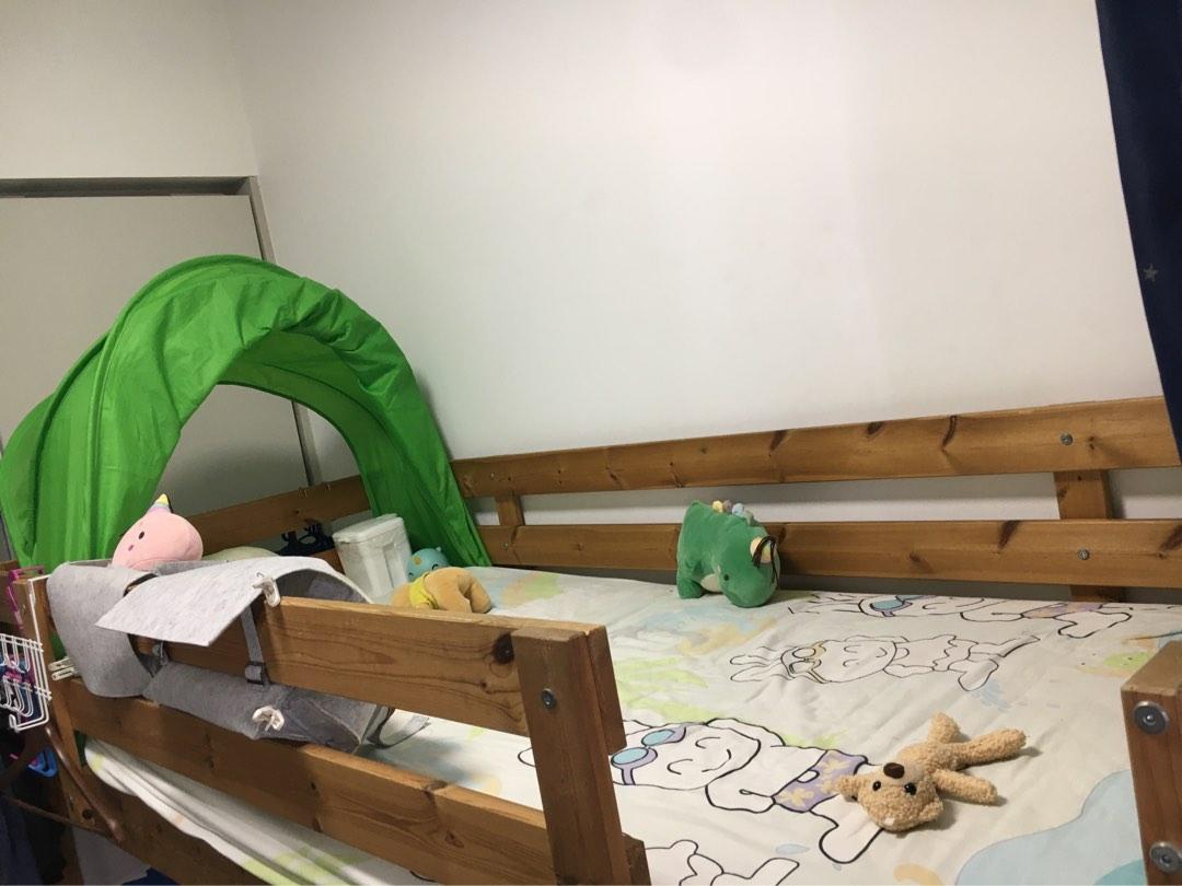 Ikea MYDAL Bunk Bed FRAME with underbed( trundle ) , Furniture & Home Living, Furniture, Bed