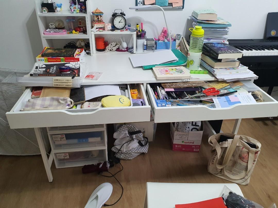 Ikea Study Desk, Furniture & Home Living, Furniture, Tables & Sets on ...