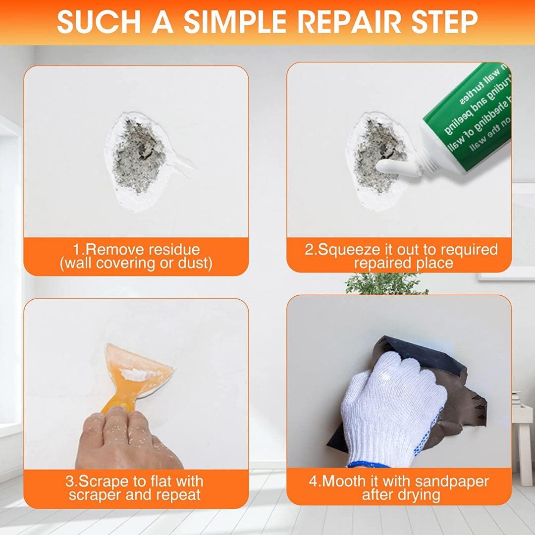 [instock] Wall Repair, Spackle Repair Paste, Drywall Patch with Scraper