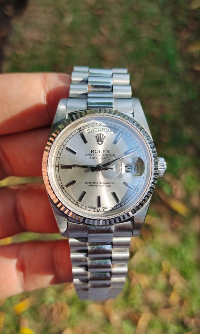 Jam tangan day date president swiss eta vintage