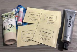 全部一起賣❤️jo malone 小樣潔膚露 潤膚霜/ eyecandle 護手霜 /小護士護手霜、護唇膏
