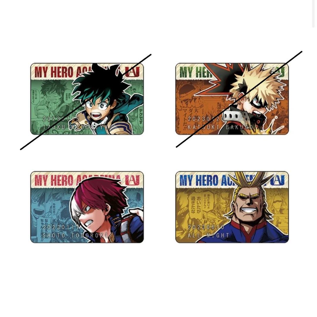 Jump birthday collection cards Todoroki All Might BNHA MHA My Hero Academia
