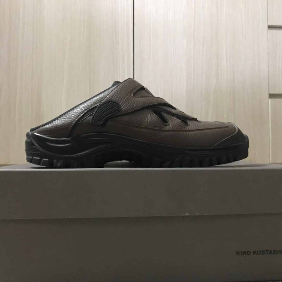 Kiko Kostadinov Wessex Sabo Tan Brown open-back sneakers, 男裝, 鞋