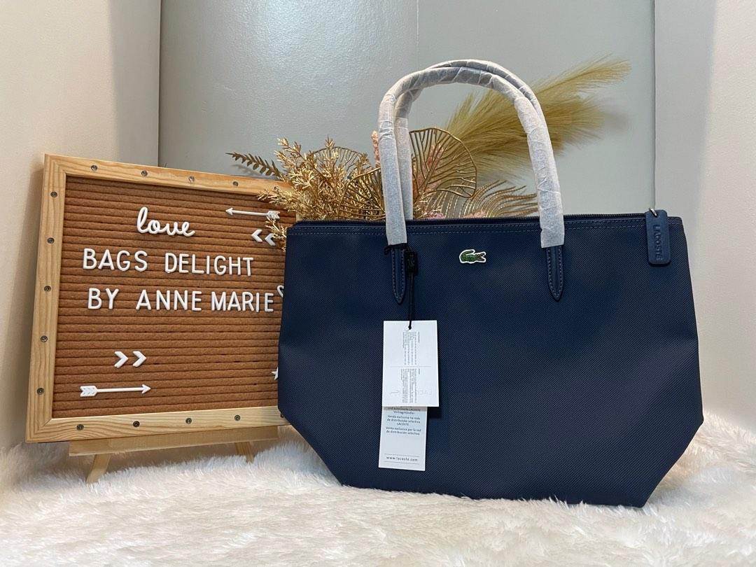 Lacoste tote bag outlet navy blue