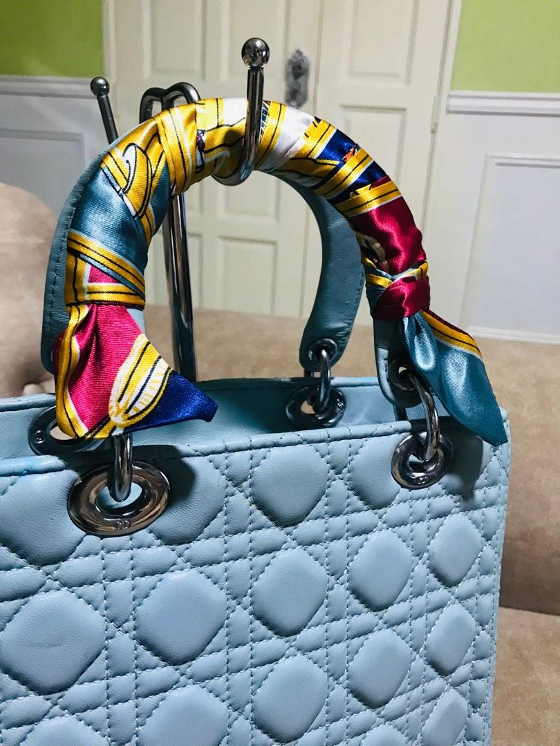 Lady Dior Baby Blue 25', Luxury, Bags & Wallets On Carousell