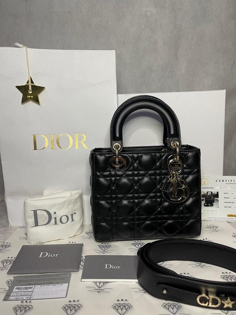 Dior Black Cannage Lambskin Mini Lady Dior Bag  myGemma  Item 111504