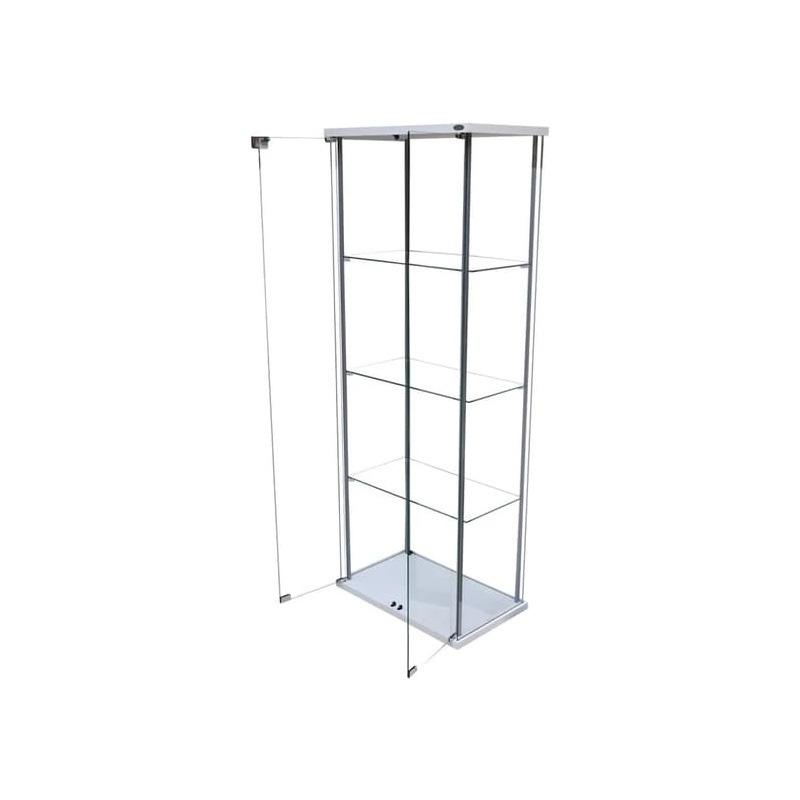 LEVELS Curio Glass Display with Lock, Furniture & Home Living