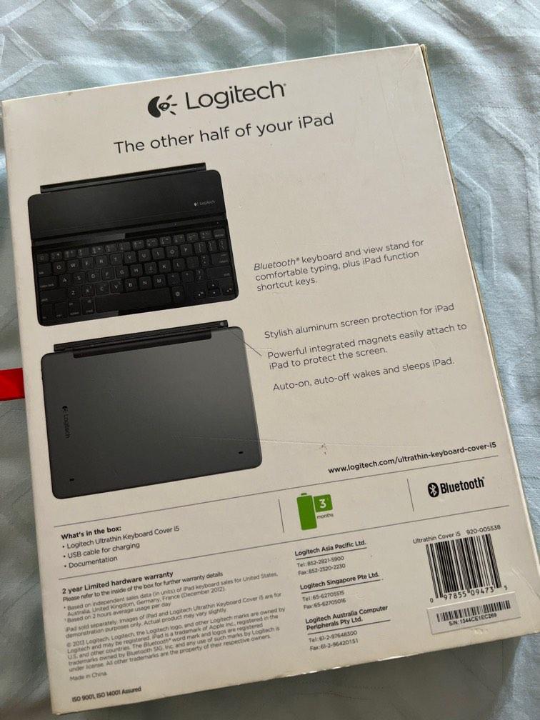 Logitech ultrathin keyboard cover i5, Computers & Tech, Parts & Accessories, Computer Keyboard