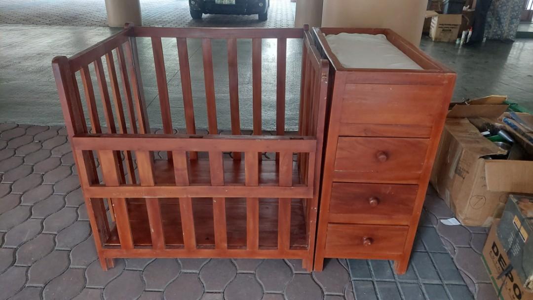 Mahogany Crib with foam and Babies & Kids, Baby Nursery & Kids