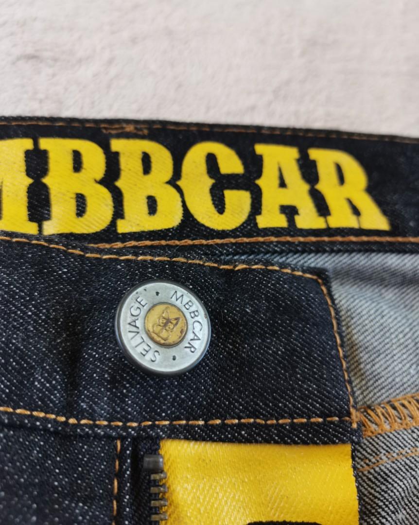 MBBCAR Caution tape selvedge jeans, Men's Fashion, Bottoms, Jeans on