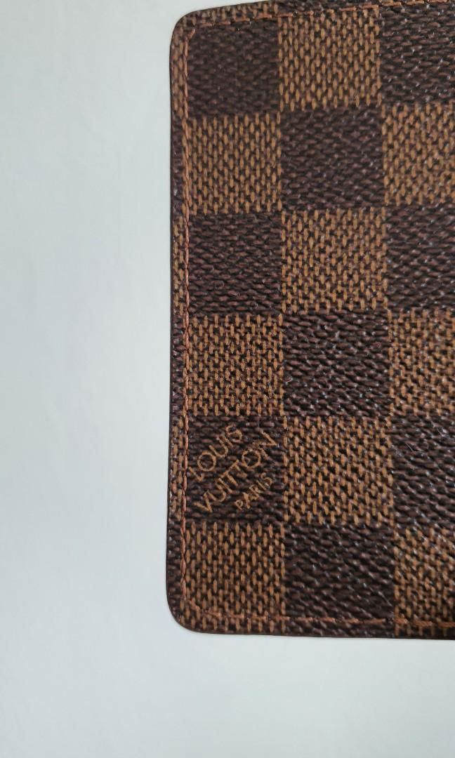 Louis Vuitton Billfold Wallet 6 Credit Card Slots Damier Ebene Brown