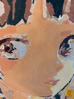 Mesmerizing Japanese girl painting