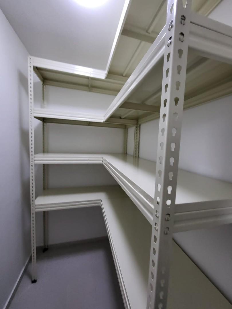 Metal Boltless HDB BTO Storage Shelving Rack, Furniture & Home Living ...