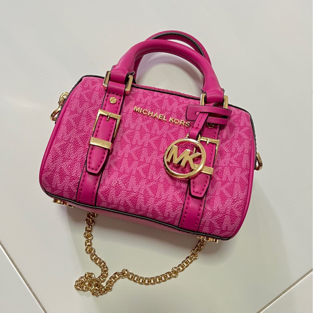 Michael Kors Pink mini bag (crossbody), Women's Fashion, Bags & Wallets,  Cross-body Bags on Carousell