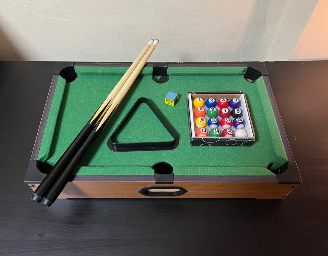 Mini Pool Table, Hobbies & Toys, Toys & Games on Carousell