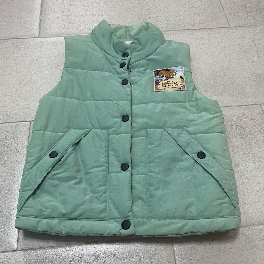 puffer jacket mint green