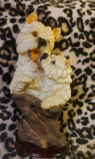 Mother and Child Terrier Collectible Dog Figurine