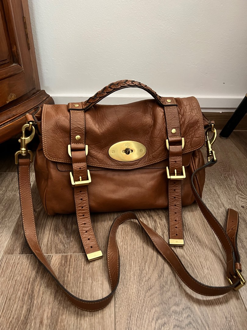 Mulberry Alexa Satchel in Oak no dust bag