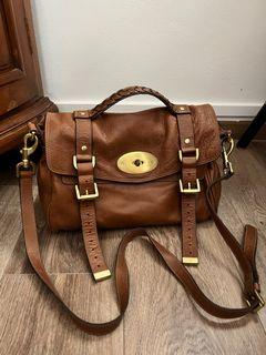 Mulberry Alexa Satchel in Oak (no dust bag)