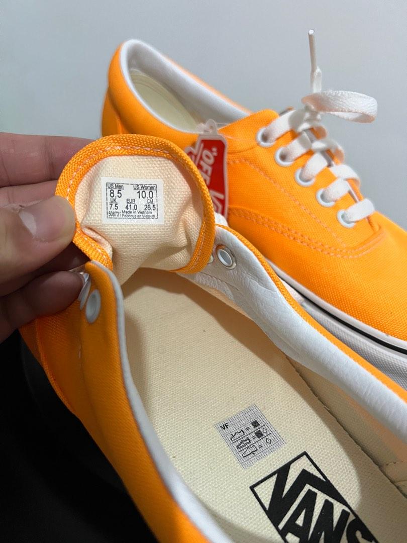 Orange vans shoes mens store