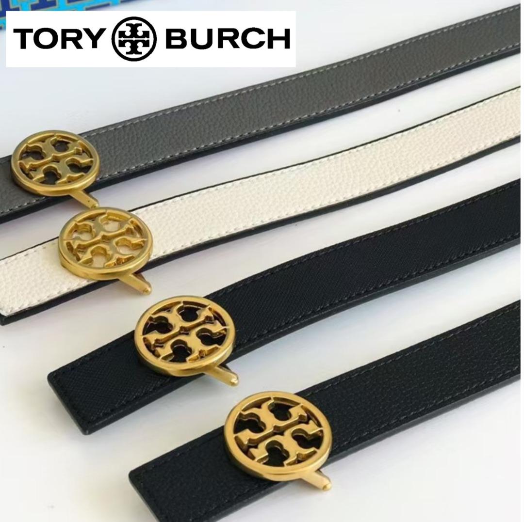 New Tory Burch Original Classic Signature Collection Belt With Gold Buckles  Double Sided Color Belt For Women Come With Box Suitable for Gift, Women's  Fashion, Watches & Accessories, Belts on Carousell