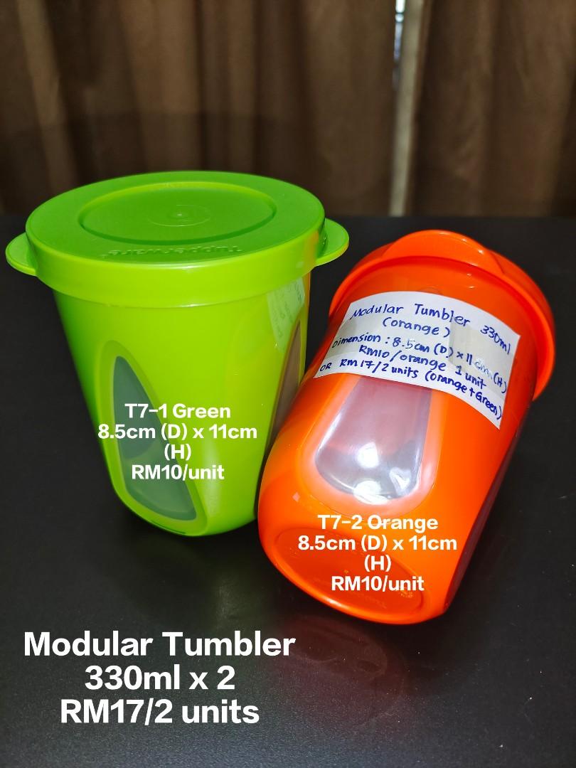 (NEW) Tupperware Modular drinking Tumblers, Furniture & Home Living