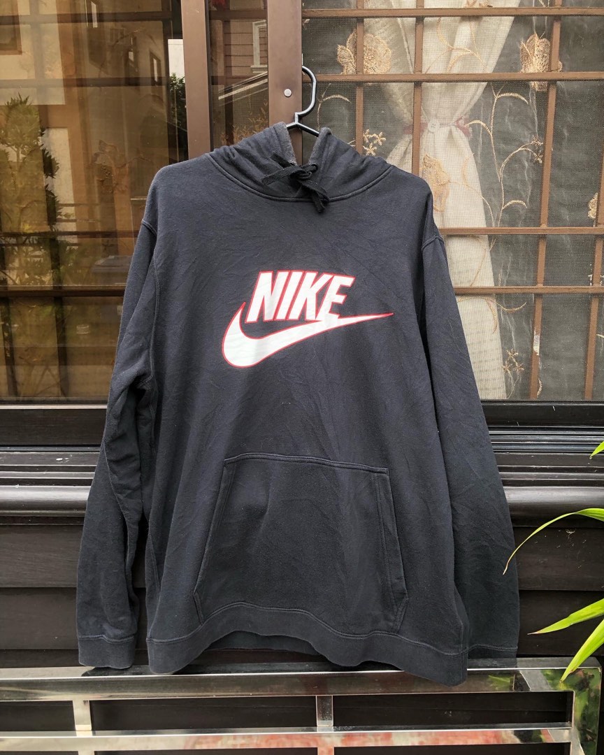 triple nike logo hoodie