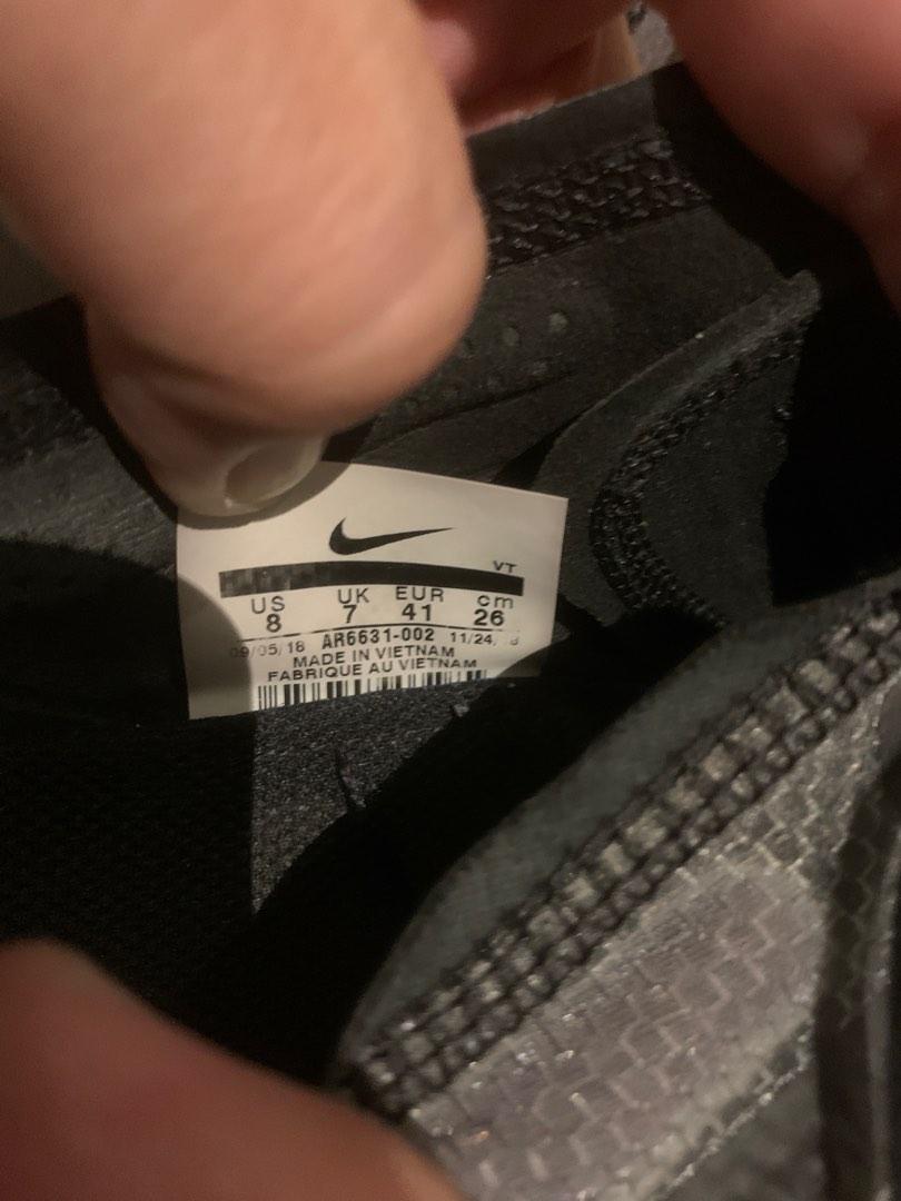 nike vapormax black metallic silver