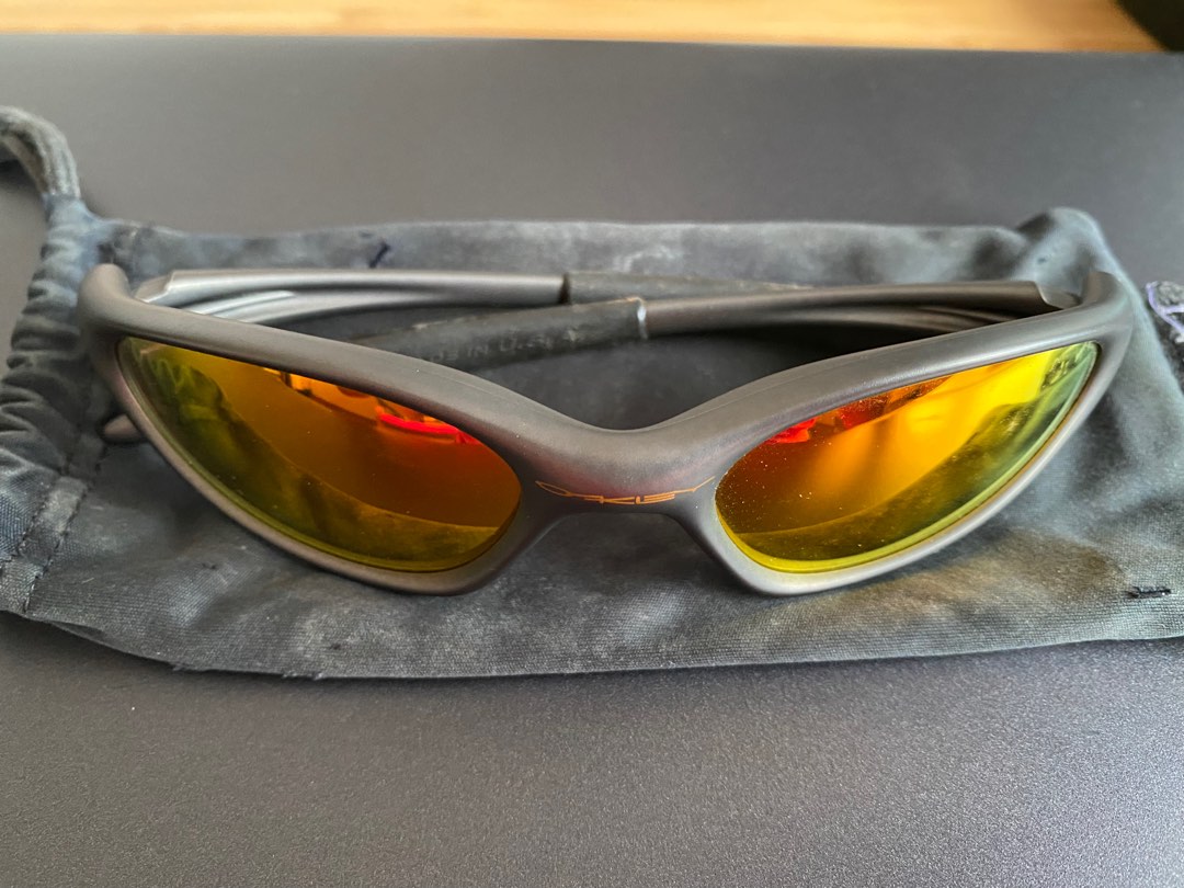 Oakley Minute FMJ Gunmetal w Fire Lens Luxury Accessories on