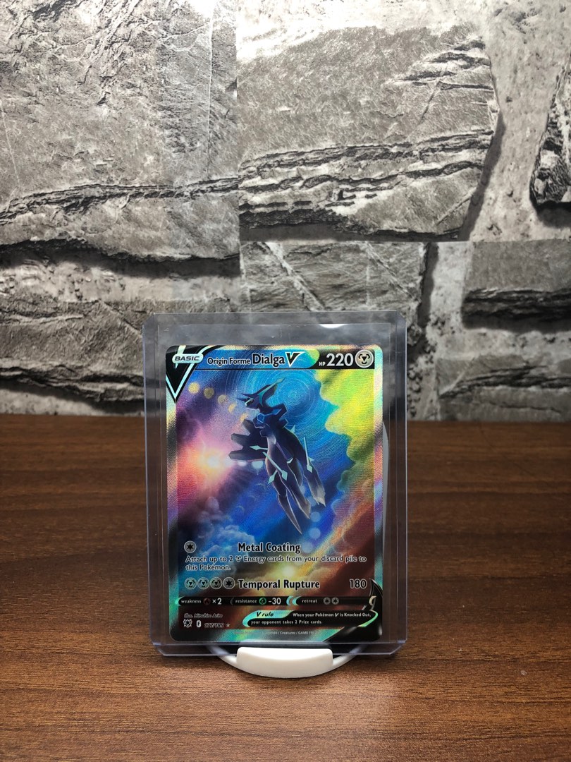 Origin Forme Dialga V alternate Art Ultra Rare Pokemon Card Hobbies 