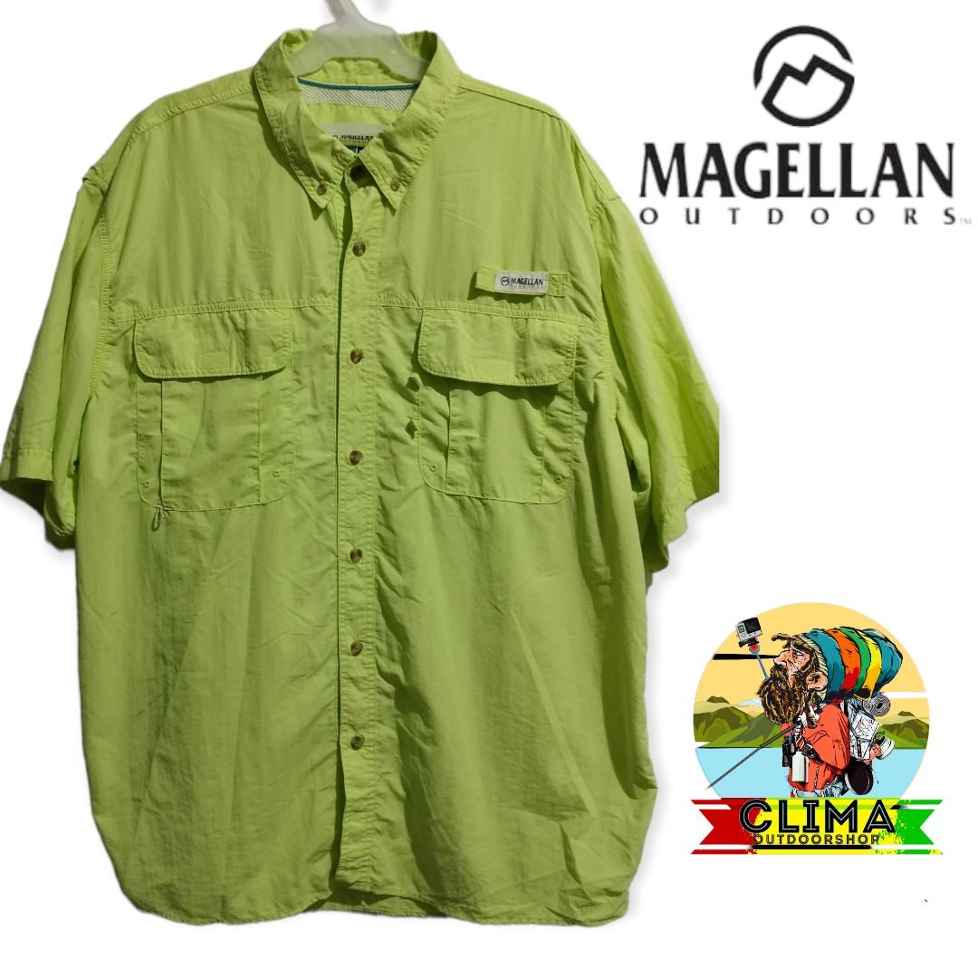 Original Magellan outdoor fishing polo trekking polo, Men's Fashion,  Activewear on Carousell