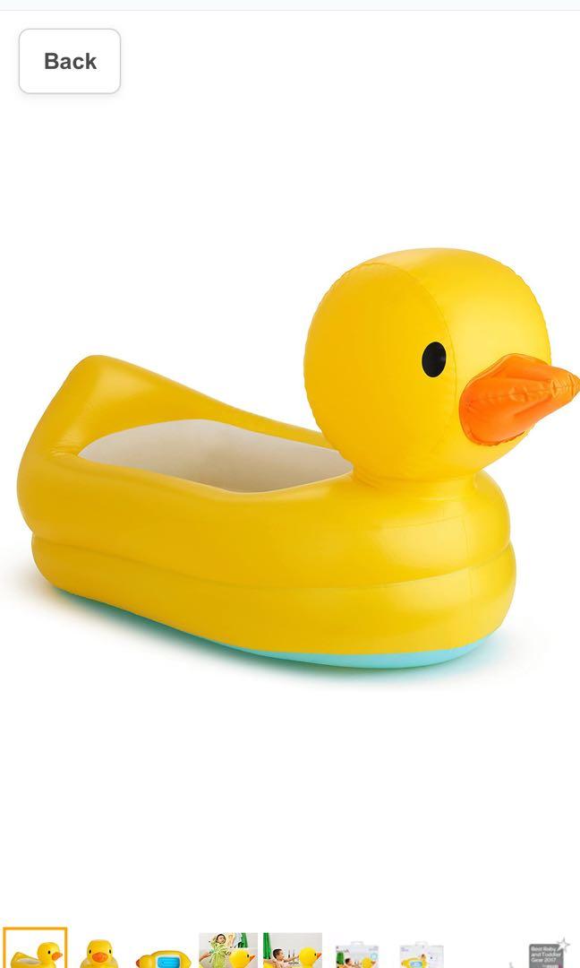 Original Munchkin Duck Inflatable Bathtub Babies Kids Bathing